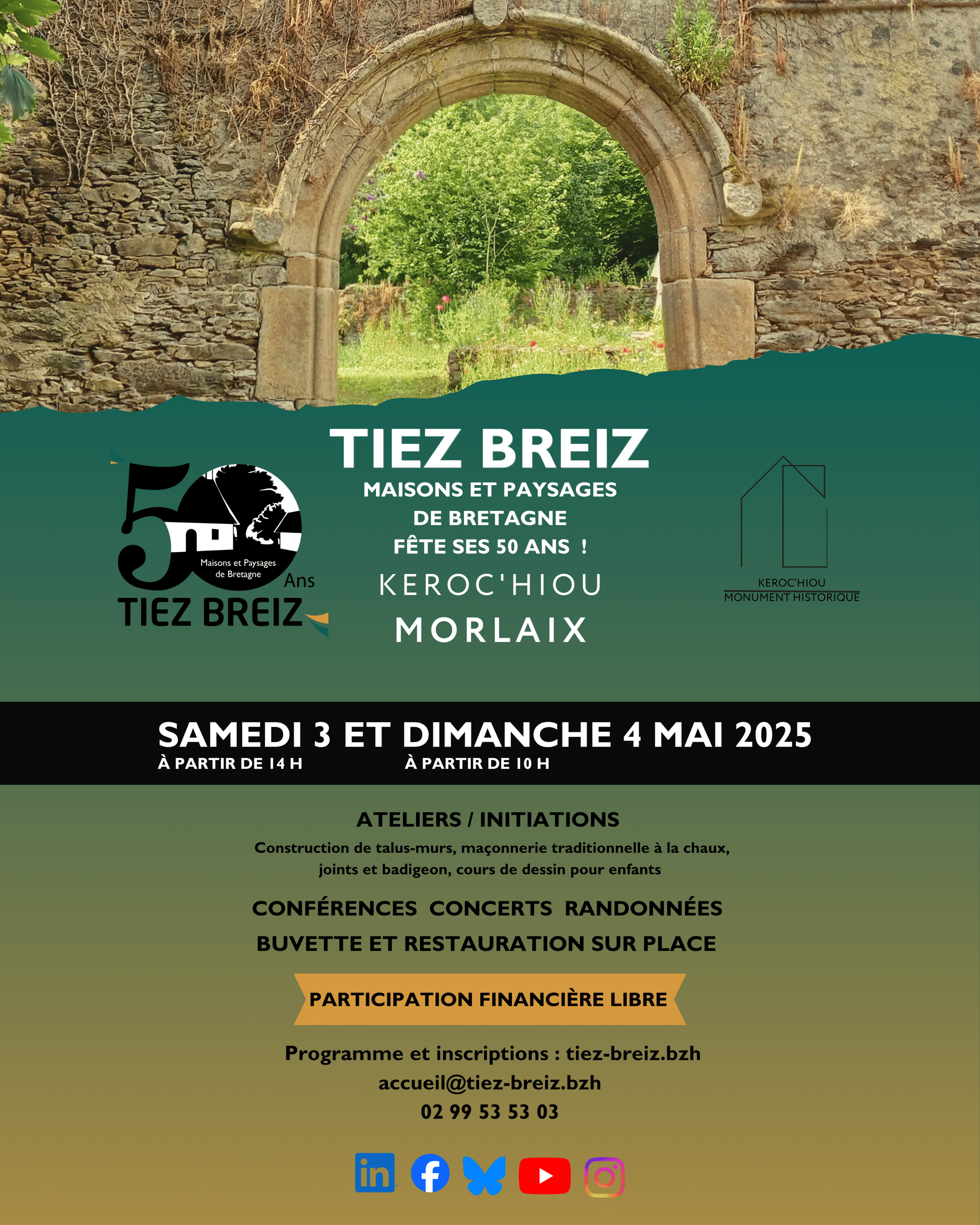 2025 04 11 Instagram Affiche 50 ans Morlaix