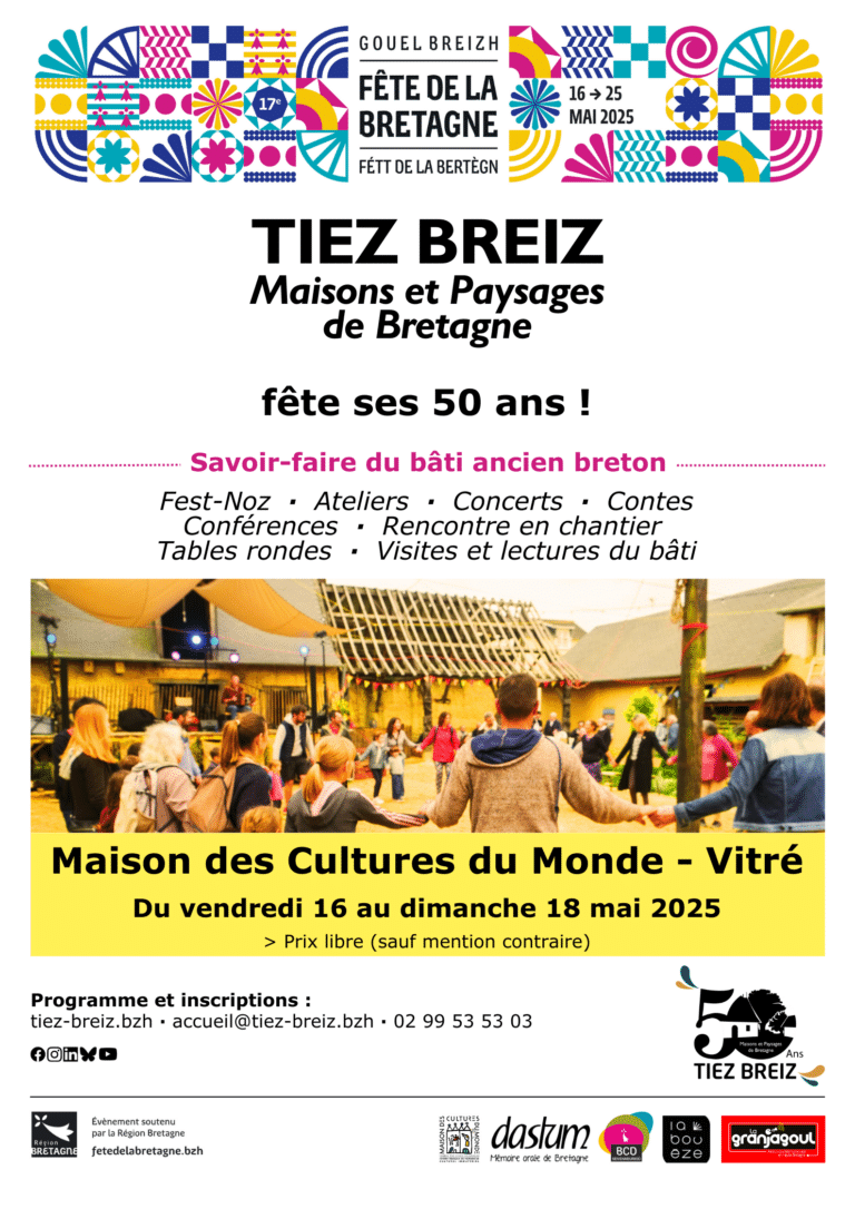 2025 05 16au18 DEF affiche 50 ans TIEZ BREIZ Vitre